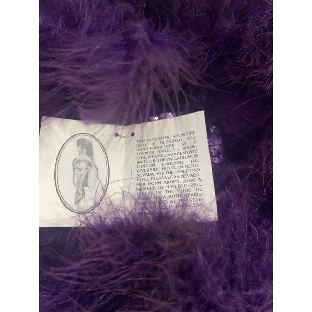 1979 Las Vegas Fiona Originals Show Girl Doll‎ Blonde w/ Purple Feathers 15